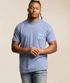 Old Row Trio T-Shirt Washed Denim Discount