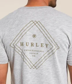 Tops|Graphic T-Shirts | Hurley Triple Diamond T-Shirt Coffee Quartz