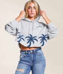Billabong Triple Palms Hooded Sweatshirt Heather Grey Best