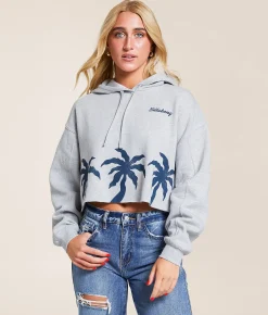 Billabong Triple Palms Hooded Sweatshirt Heather Grey Best