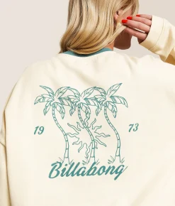Billabong Triple Palms Pullover Whitecap Hot