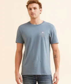Graphic T-Shirts | Ariat Triple Stacker T-Shirt Light Denim
