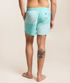 Bottoms|Swimwear | party pants Tristan Party Starter Stretch Swim Trunks Teal