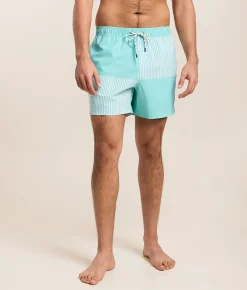 Bottoms|Swimwear | party pants Tristan Party Starter Stretch Swim Trunks Teal