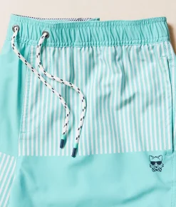 Bottoms|Swimwear | party pants Tristan Party Starter Stretch Swim Trunks Teal