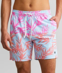 Veece Tropical Neon Stretch Swim Trunks Multi Online