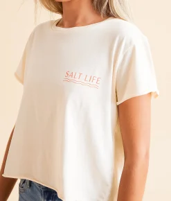 Salt Life Tropical Repeat T-Shirt Natural Clearance
