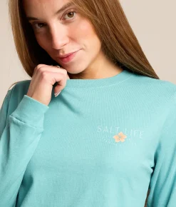 Salt Life Tropical Retreat T-Shirt Sea Green Outlet