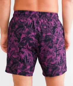 Departwest Tropical Swim Trunks Purple New