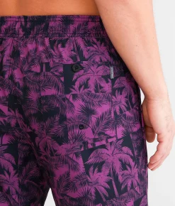 Departwest Tropical Swim Trunks Purple New