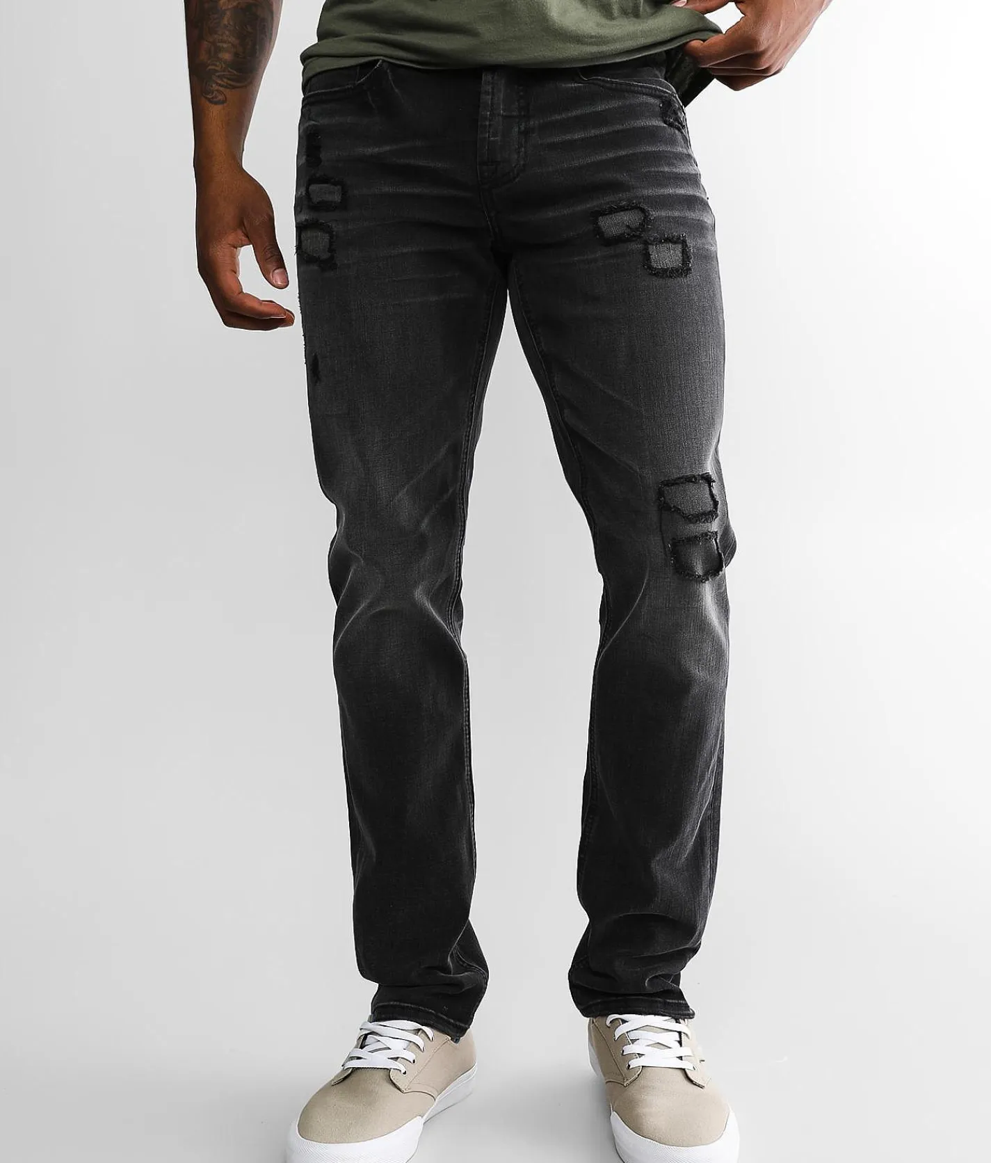 Departwest Trouper Straight Stretch Jean Washed Black