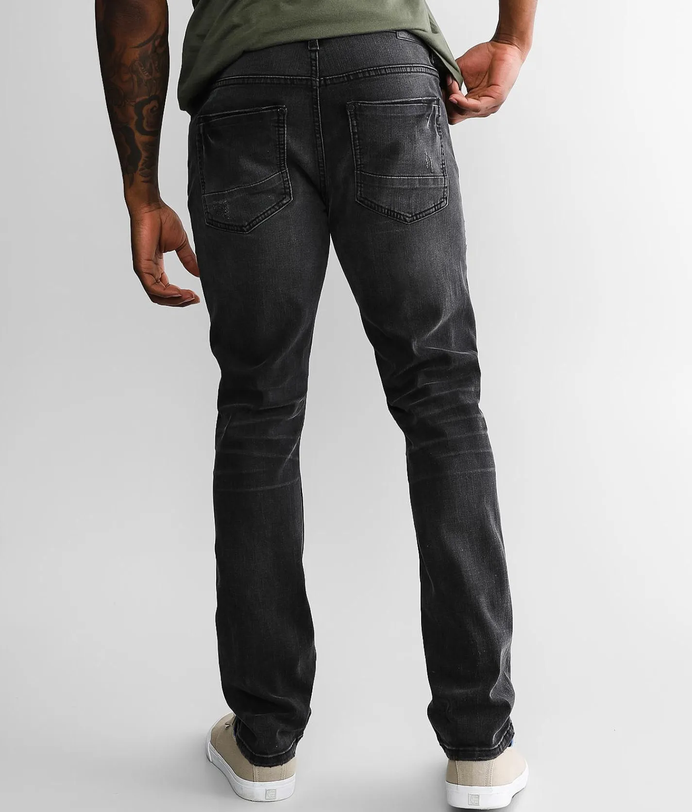 Departwest Trouper Straight Stretch Jean Washed Black