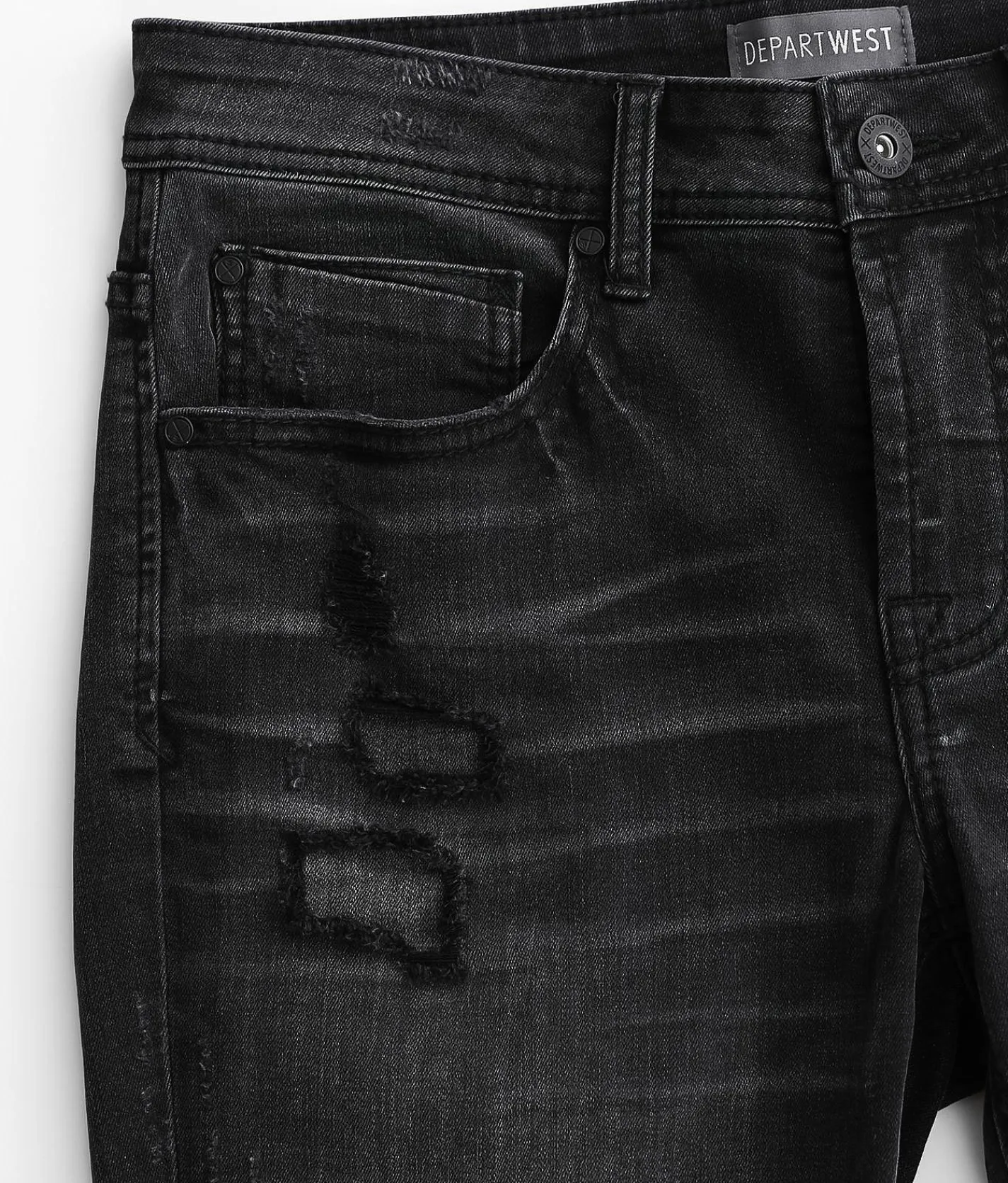 Departwest Trouper Straight Stretch Jean Washed Black