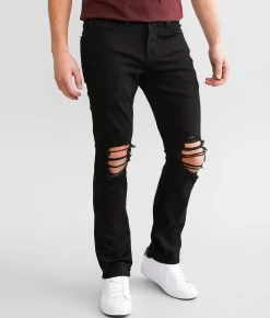 Bottoms|Jeans | Departwest Trouper Straight Stretch Jean Noir
