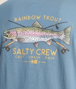 Salty Crew Trout Mount T-Shirt Slate Best