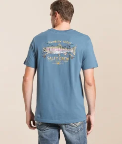 Salty Crew Trout Mount T-Shirt Slate Best