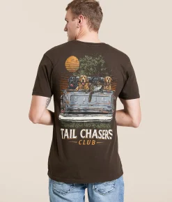 Tops|Graphic T-Shirts | Tail Chasers Club Truck Dogs T-Shirt Dematisse