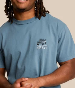 Salty Crew Truck Stop T-Shirt Slate New