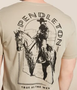 Graphic T-Shirts | Pendleton True As The West T-Shirt Tan