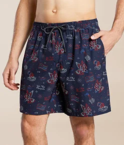 Howitzer True Blue Stretch Swim Trunks Obsidian Clearance