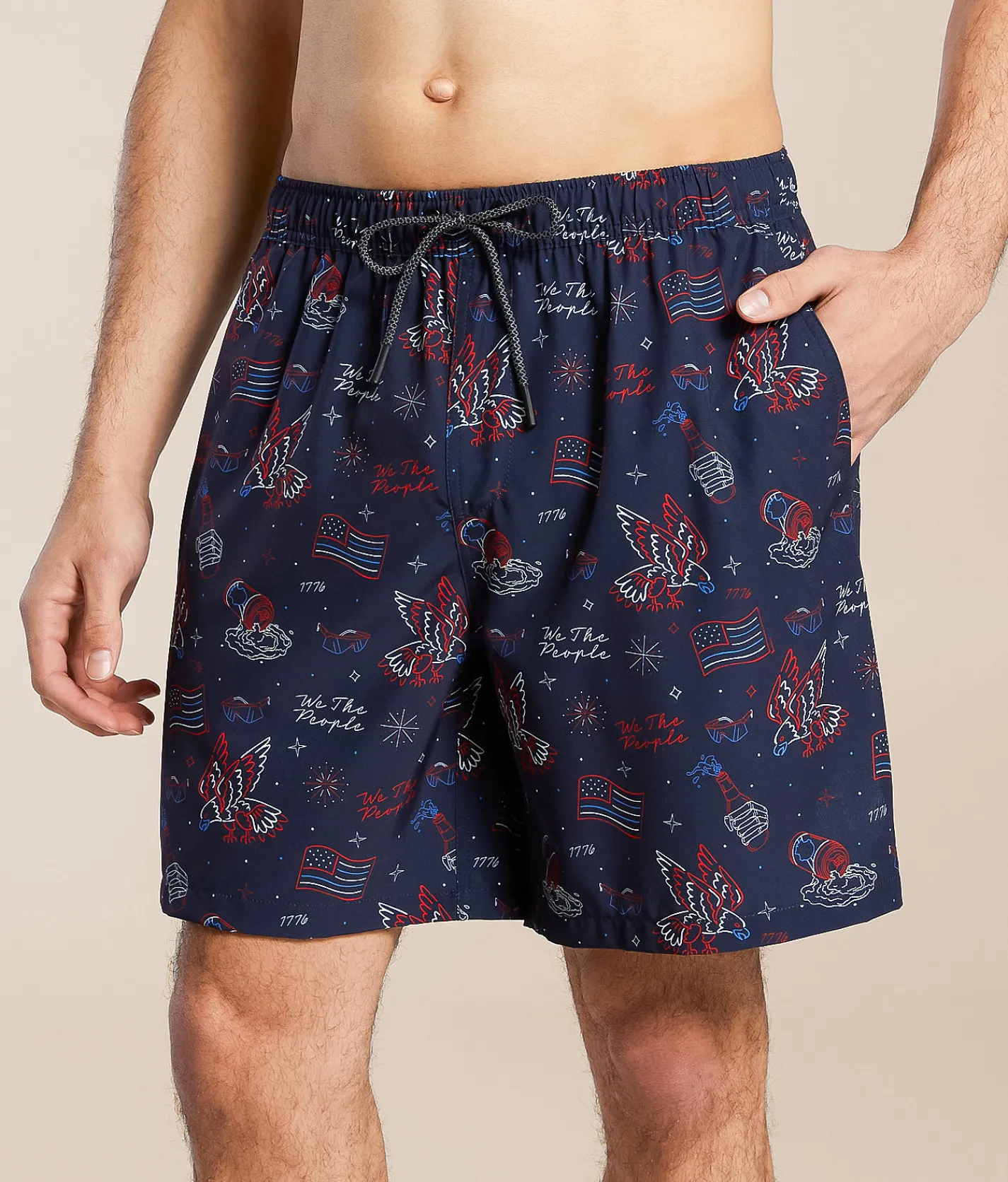Howitzer True Blue Stretch Swim Trunks Obsidian Clearance