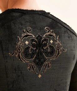 Graphic T-Shirts | Affliction Truth & Consequence Reversible Thermal Deep Depths Black