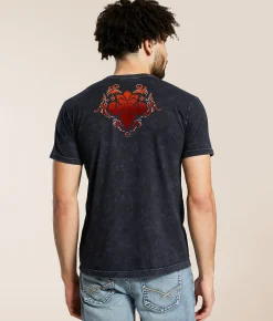 Graphic T-Shirts | Affliction Truth & Consequence T-Shirt Black Lava Wash