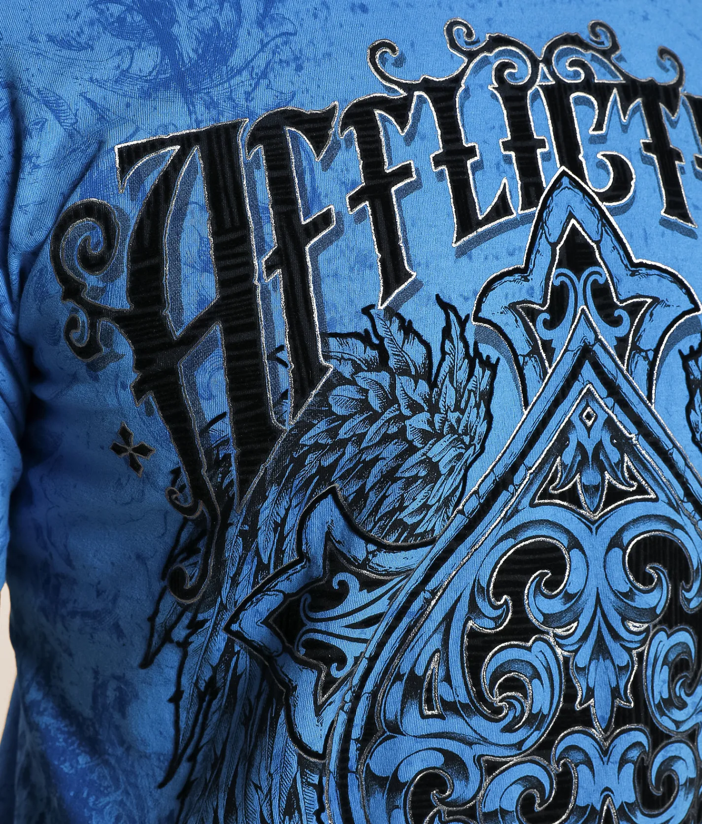 Graphic T-Shirts | Affliction Truth Rising T-Shirt Ibiza Blue