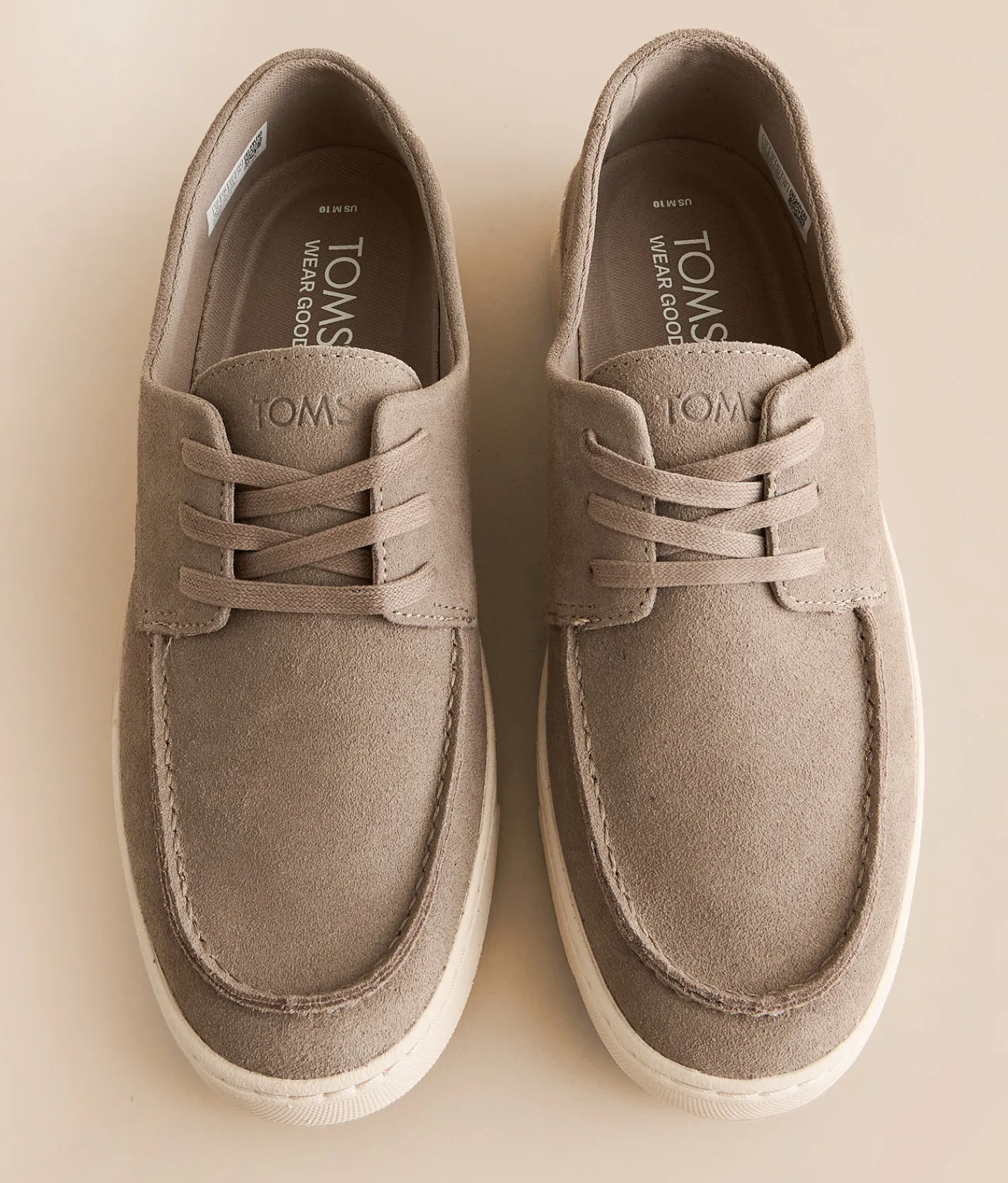 TOMS TRVL Light London Leather Shoe Dune Suede Sale