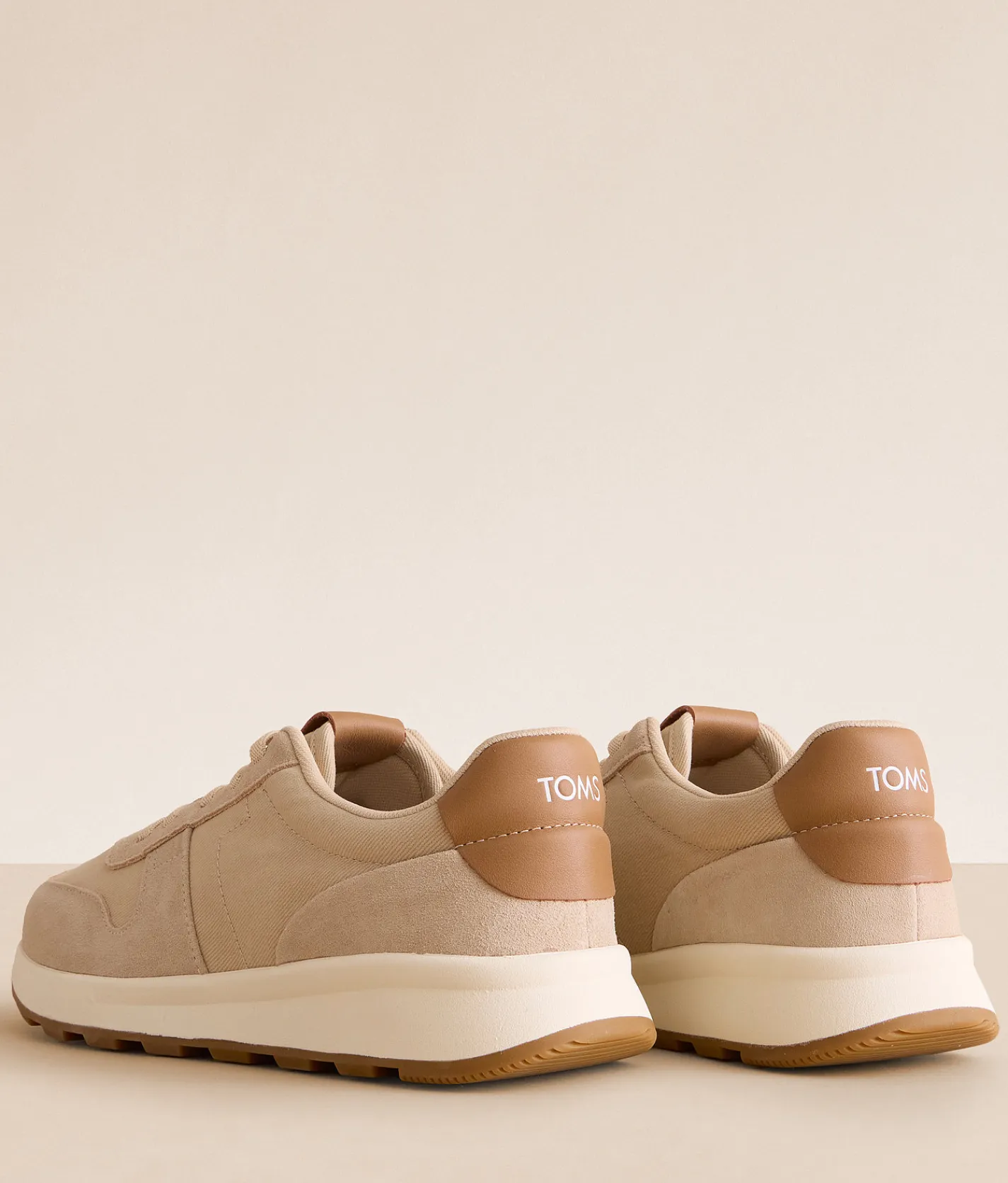 TOMS Trvl Lite Retro Leather Sneaker Almond Sale
