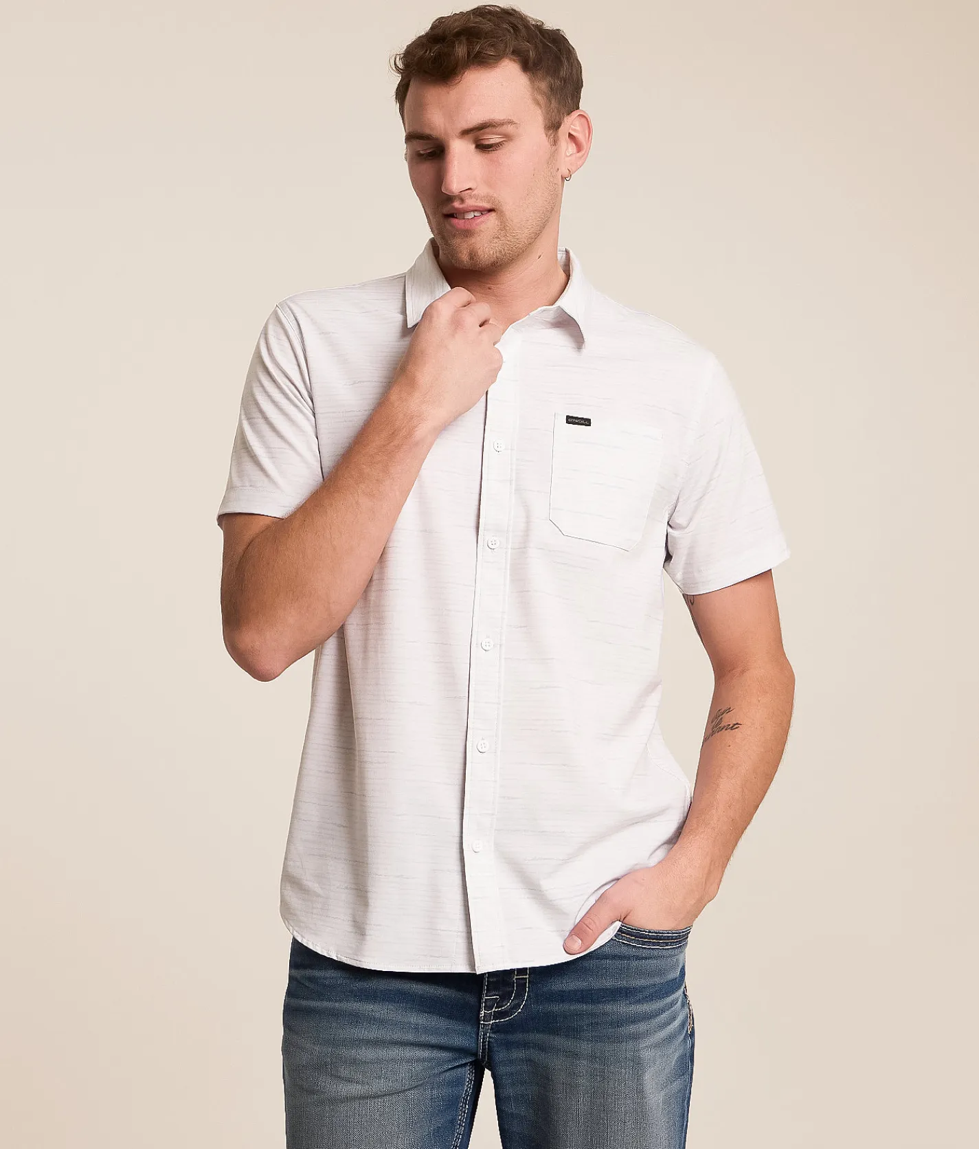Tops | O'Neill Trvlr Traverse Stripe Performance Stretch Shirt Tofu
