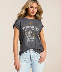 Tops | Wrangler® 47 T-Shirt Charcoal Heather