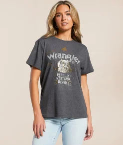 Tops | Wrangler® 47 T-Shirt Charcoal Heather