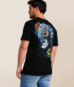 Tops|Graphic T-Shirts | Sullen Tubos Locos T-Shirt Jet Black