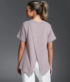 Buckle Black Tulip Back T-Shirt Rose Brown