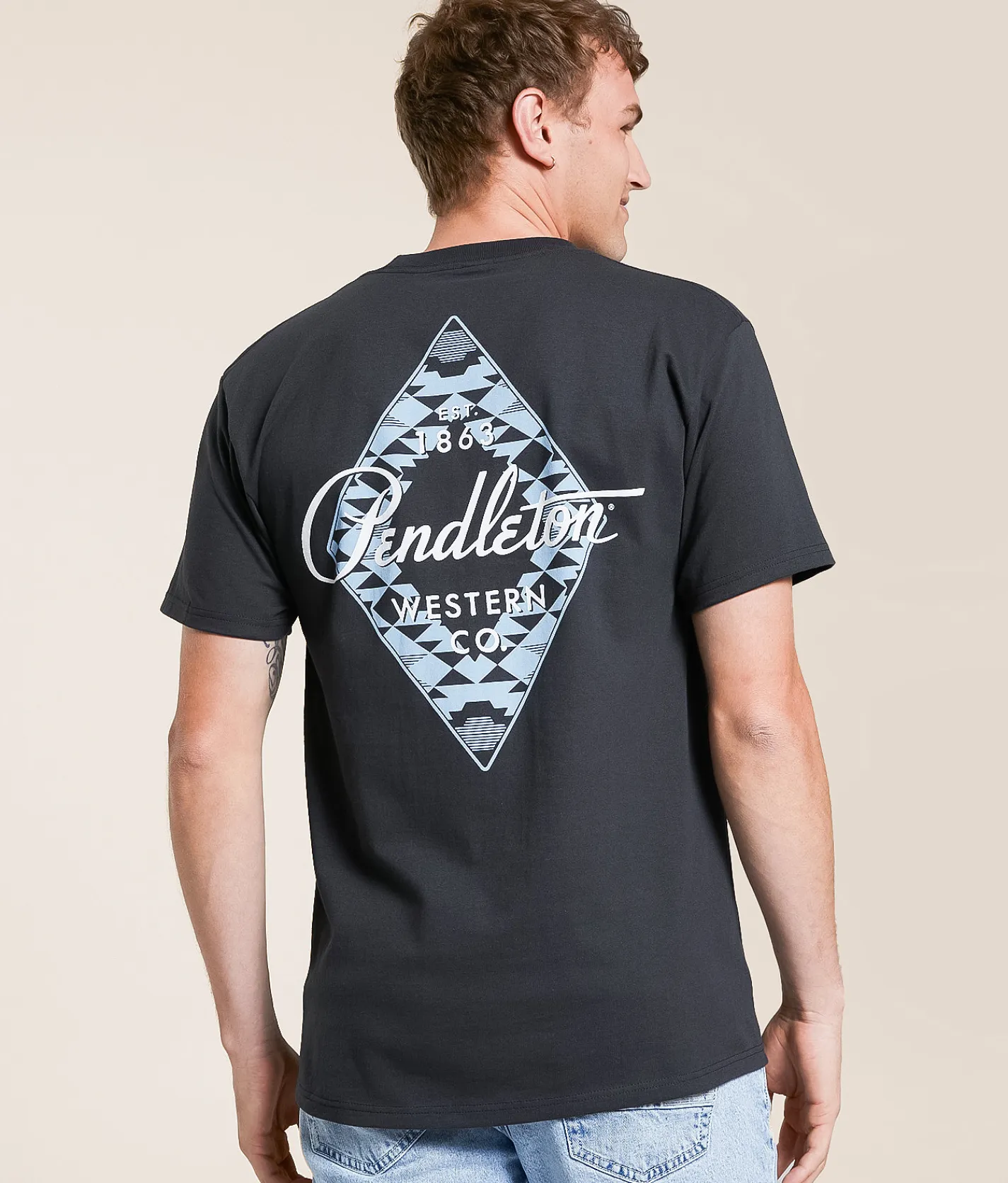 Tops|Graphic T-Shirts | Pendleton Tumalo Diamond T-Shirt Vintage Black