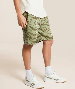 Rock Revival Twill Camo Short Green Hot