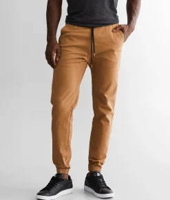 Departwest Twill Jogger Stretch Pant Tan Discount