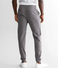 Departwest Twill Jogger Stretch Pant Light Grey Outlet