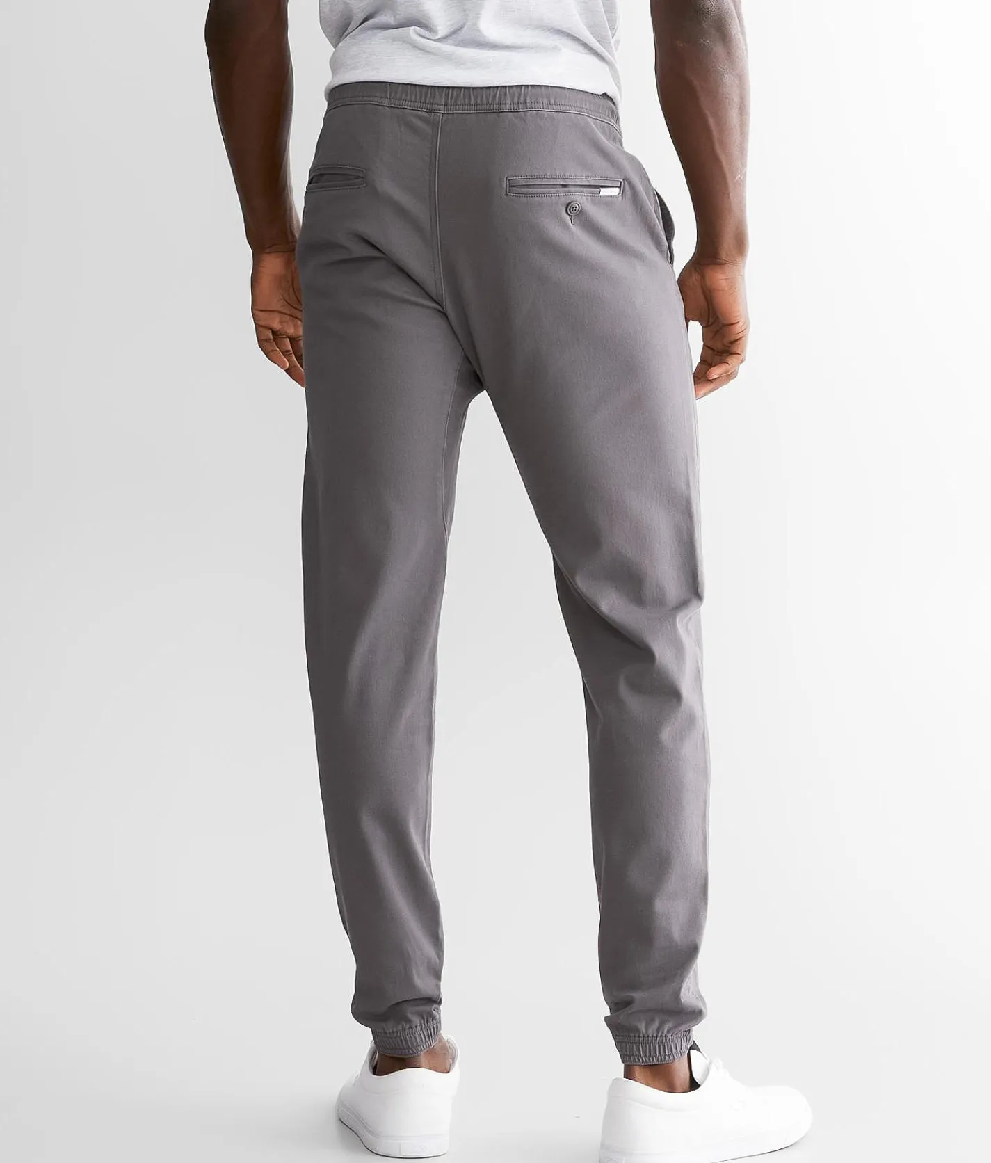 Departwest Twill Jogger Stretch Pant Light Grey Outlet