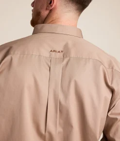 Tops | Ariat Twill Western Shirt Khaki