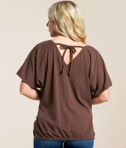 Tops | Daytrip Twisted Front Top Peppercorn