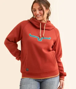 Kimes Ranch Two Scoops Hooded Sweatshirt Rust Red Best