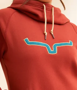Kimes Ranch Two Scoops Hooded Sweatshirt Rust Red Best