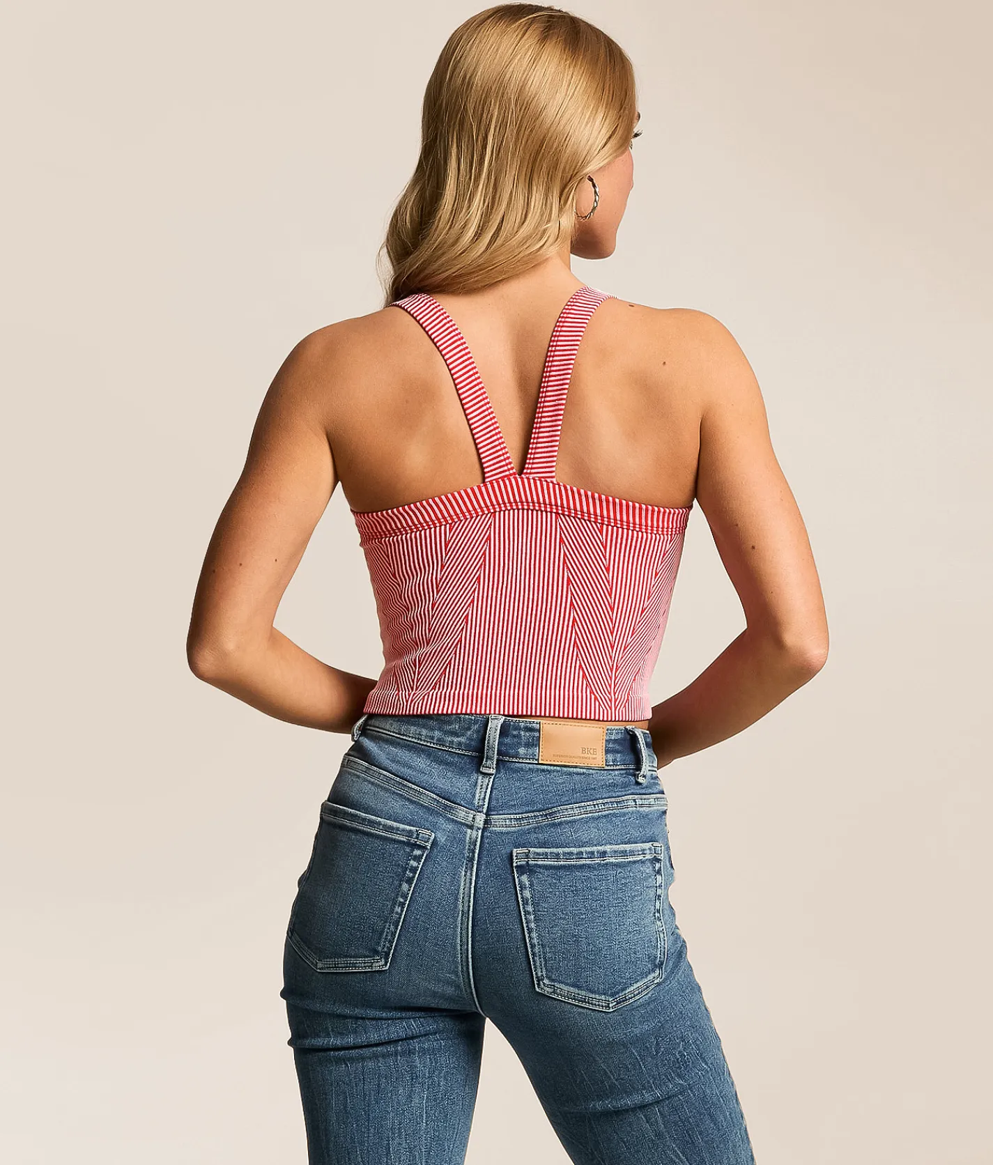 FITZ + EDDI Two Tone Ribbed Brami Bittersweet New