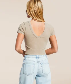 Freshwear Two-Way Washed Contour Top Ibiza Blue Best