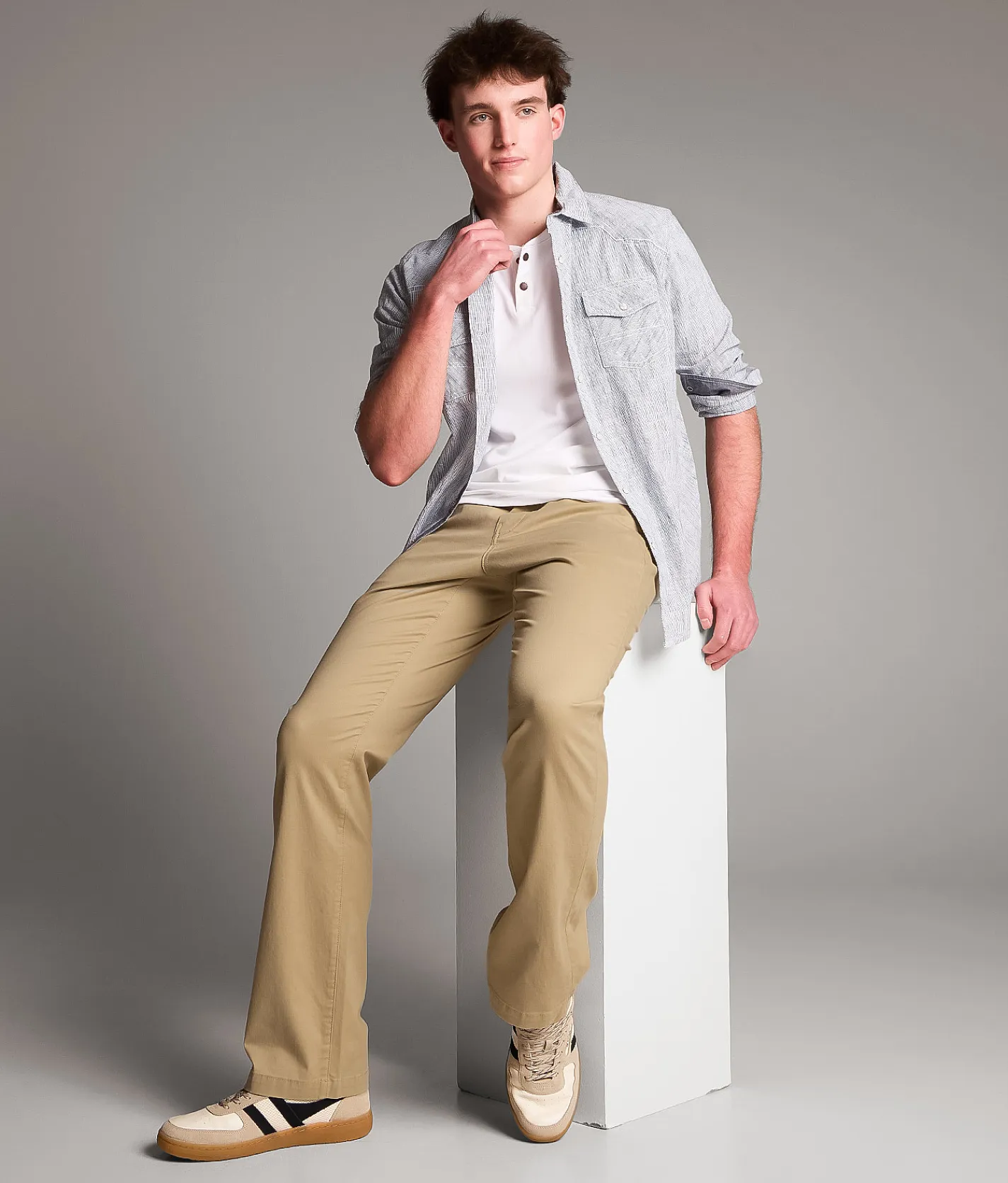 Bottoms | BKE Tyler Stretch Pant White Pepper 2