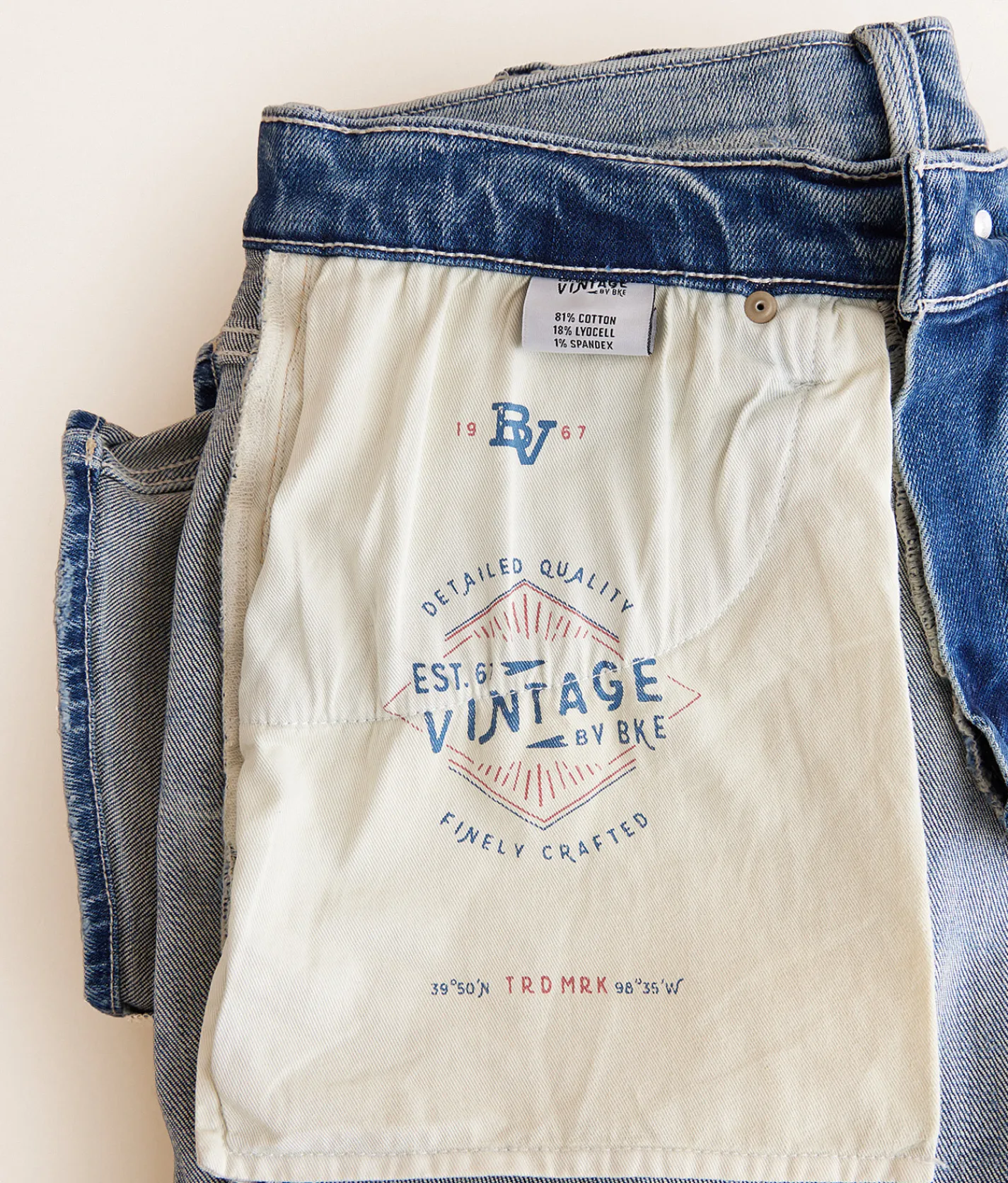 Bottoms|Shorts | BKE Vintage Tyler Stretch Short Wash 011