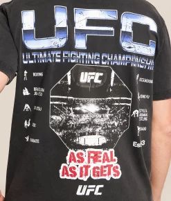 Tops|Graphic T-Shirts | ID Supply Co. UFC As Real As It Gets T-Shirt Washed Black