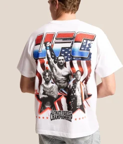 Tops|Graphic T-Shirts | ID Supply Co. UFC Patriotic T-Shirt White